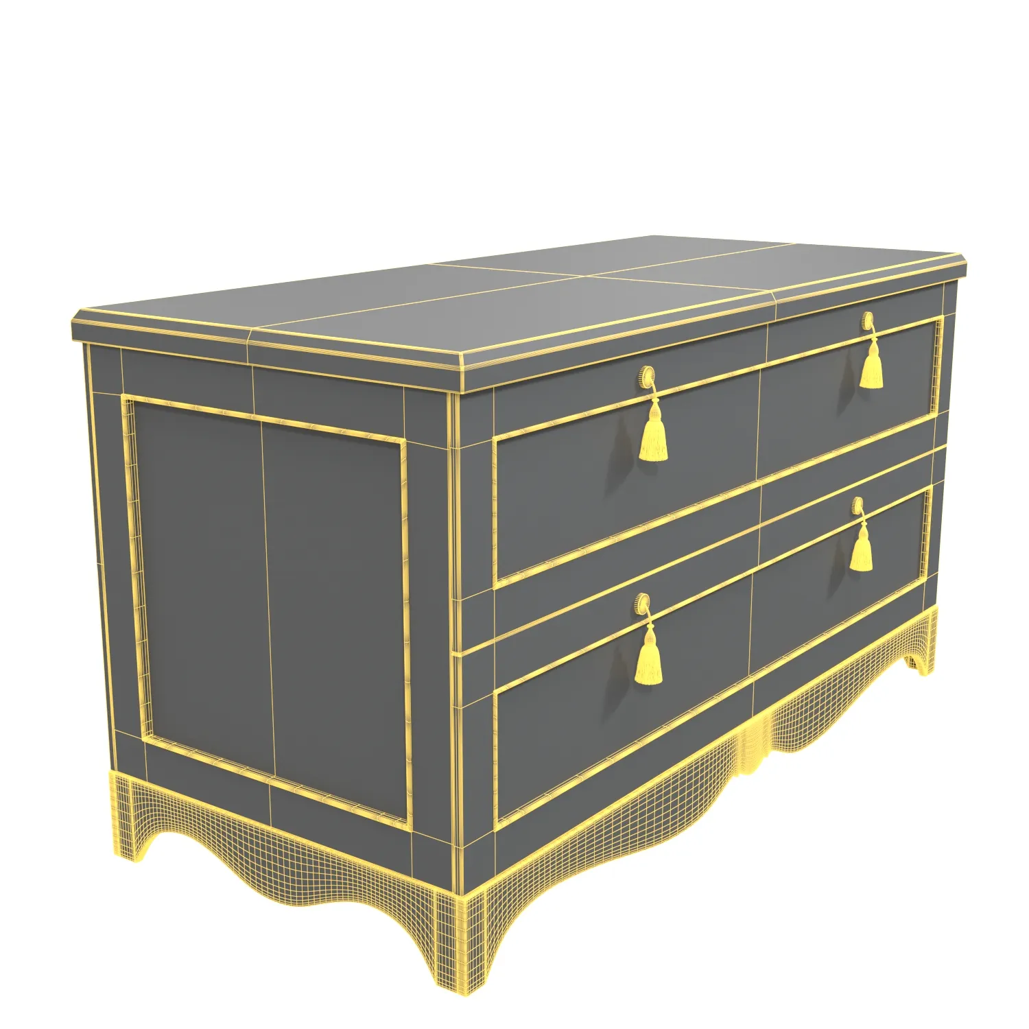 Credenza Cabinet PBR 3D Model_07